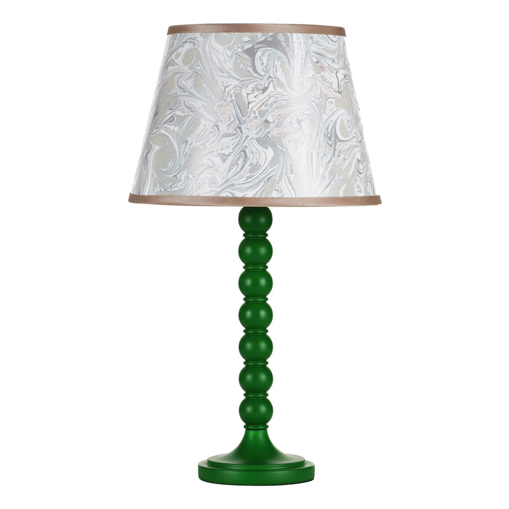 SPO4224-FRI1029 Spool Table Lamp Green With Shade