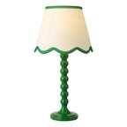 SPO4224-POM1024 Spool Table Lamp Green With Shade