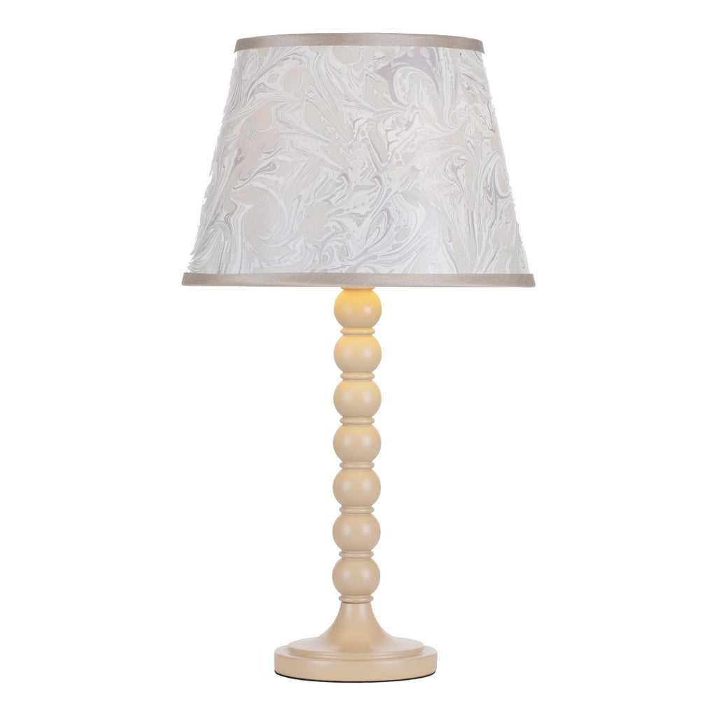 SPO4229-FRI1029 Spool Table Lamp Cream With Shade