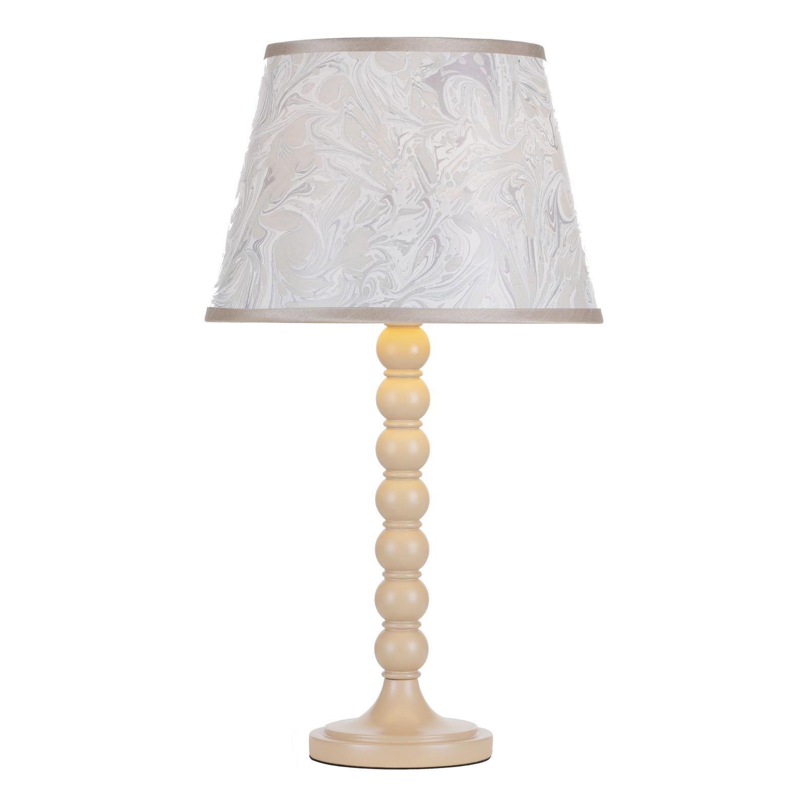 SPO4229-FRI1029 Spool Table Lamp Cream With Shade