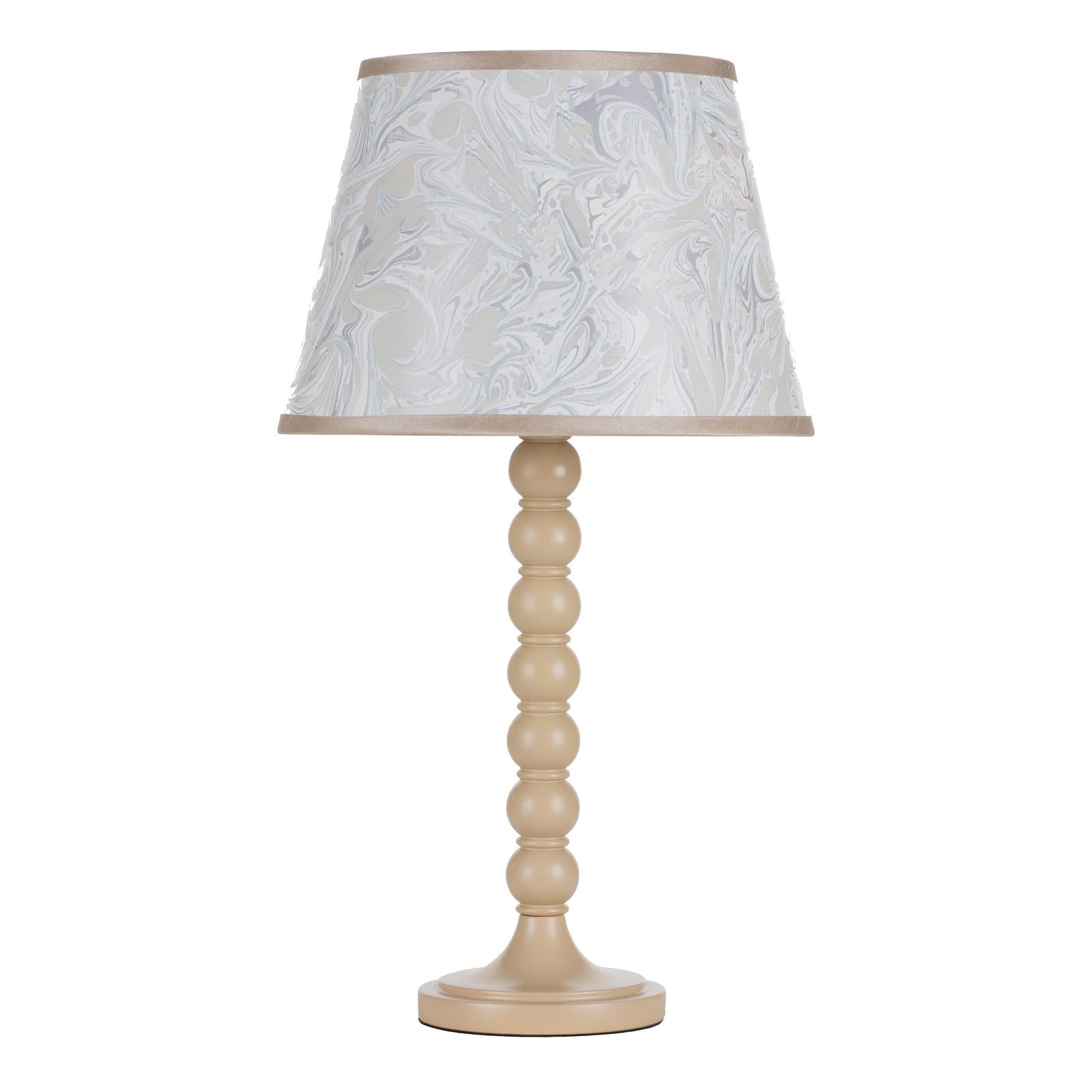 SPO4229-FRI1029 Spool Table Lamp Cream With Shade