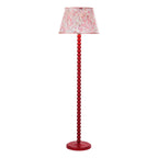 SPO4925-FRI1725 Spool Floor Lamp Red With Shade