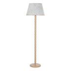 SPO4929-FRI1729 Spool Floor Lamp Cream With Shade