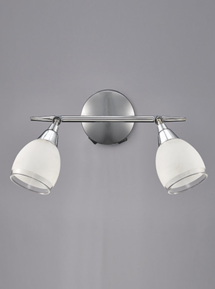 SPOT8962 Lutina 2 Light Spot Wall Light Chrome (S)