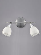 SPOT8962 Lutina 2 Light Spot Wall Light Chrome (S)