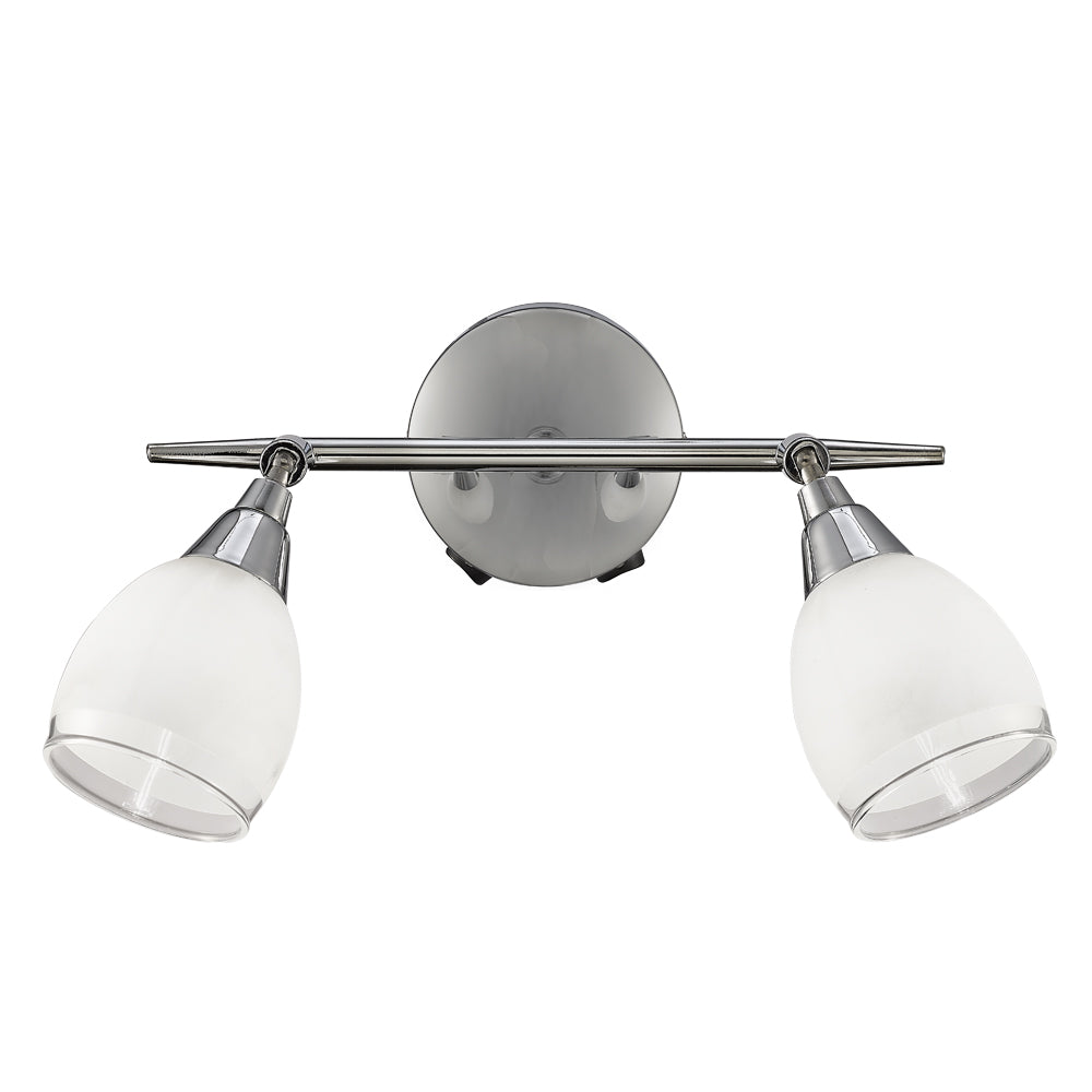 SPOT8962 Lutina 2 Light Spot Wall Light Chrome (S)