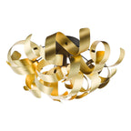 SWA0422-05 Swash 4 Light Flush Matt Black and Brushed Gold