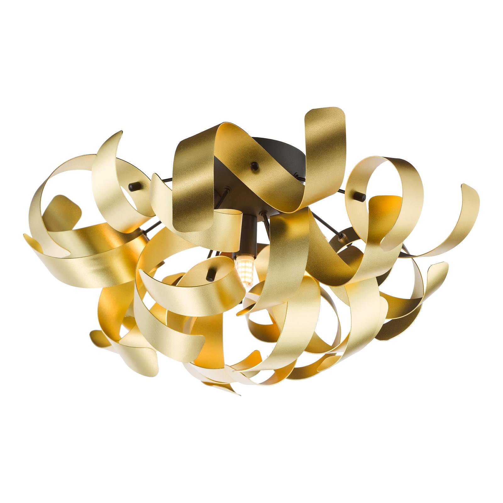 SWA0422-05 Swash 4 Light Flush Matt Black and Brushed Gold