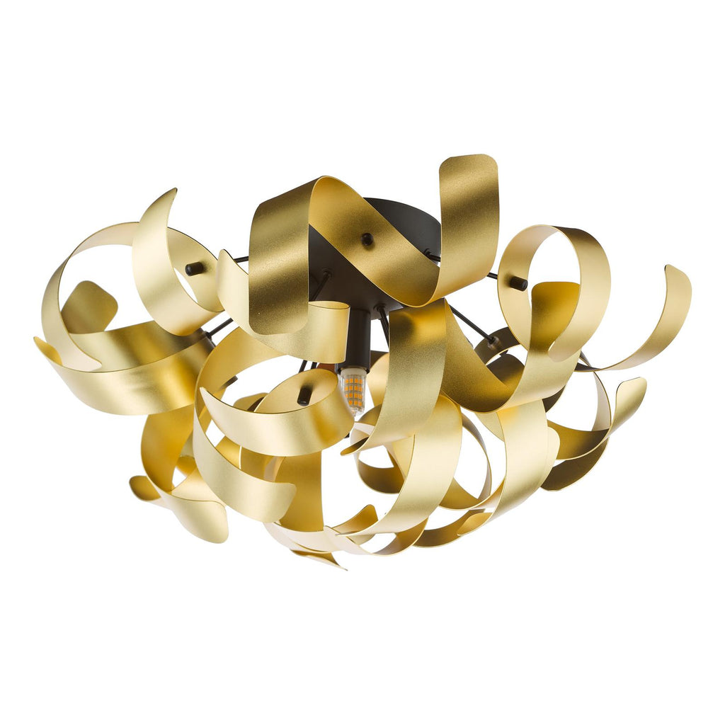 SWA0422-05 Swash 4 Light Flush Matt Black and Brushed Gold