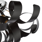 SWA0450-03 Swash 4 Light Flush Polished Chrome and Satin Black
