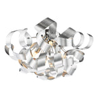 SWA0450-04 Swash 4 Light Flush Polished Chrome and Brushed Aluminium