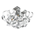 SWA0450-04 Swash 4 Light Flush Polished Chrome and Brushed Aluminium