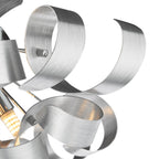 SWA0450-04 Swash 4 Light Flush Polished Chrome and Brushed Aluminium