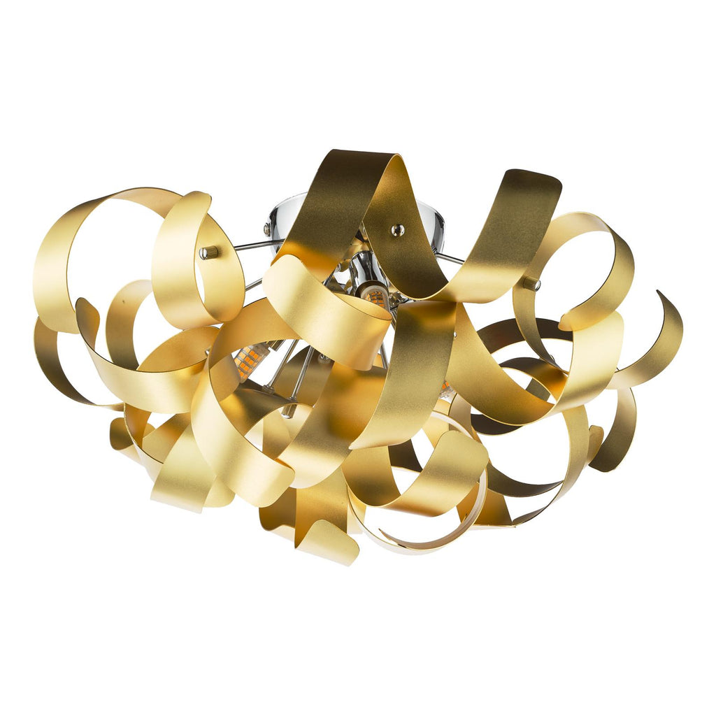 SWA0450-05 Swash 4 Light Flush Polished Chrome and Brushed Gold