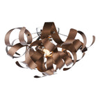 SWA0450-06 Swash 4 Light Flush Polished Chrome and Brushed Copper