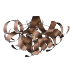 SWA0450-06 Swash 4 Light Flush Polished Chrome and Brushed Copper