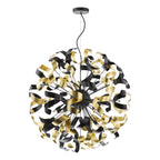 SWA1222-02 Swash 12 Light Pendant Matt Black and Satin Black