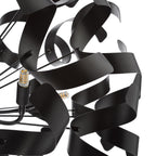 SWA1222-03 Swash 12 Light Pendant Matt Black and Satin Black