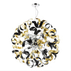 SWA1250-02 Swash 12 Light Pendant Polished Chrome and Brushed Gold