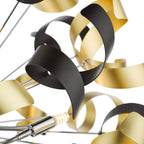 SWA1250-02 Swash 12 Light Pendant Polished Chrome and Brushed Gold
