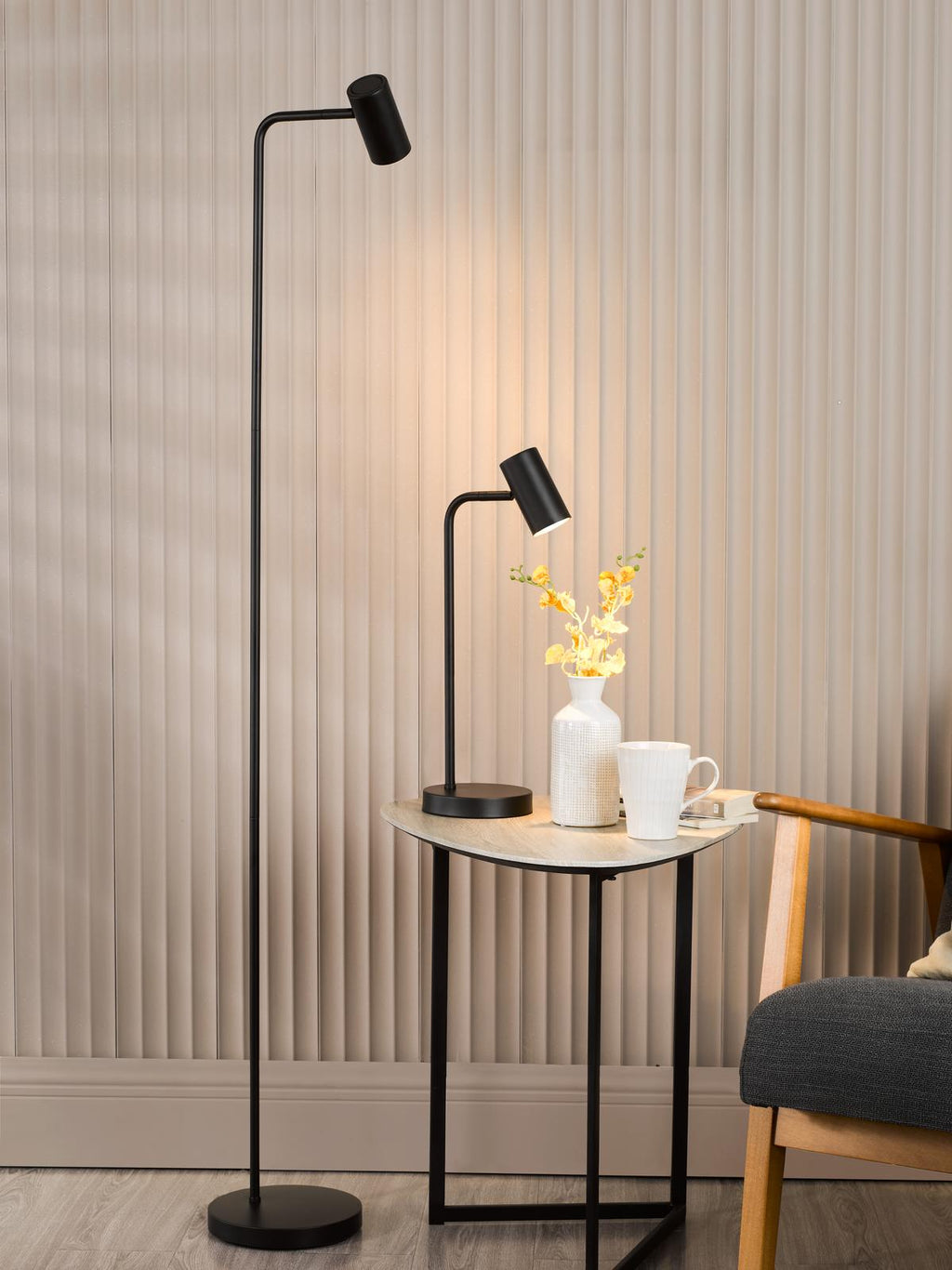 THI4922 Thierry Task Floor Lamp Matt Black