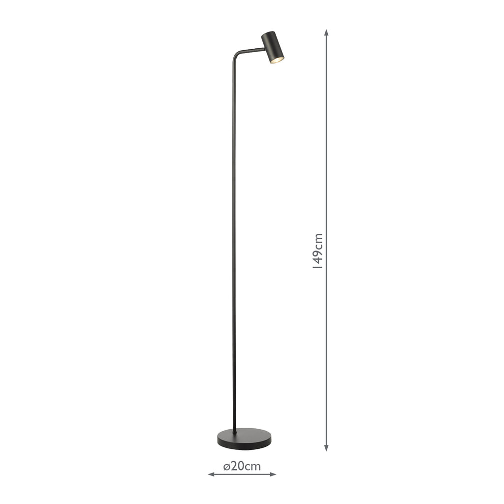 THI4922 Thierry Task Floor Lamp Matt Black