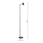 THI4922 Thierry Task Floor Lamp Matt Black