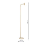 THI4929 Thierry Task Floor Lamp Matt Taupe