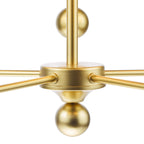 TIL0535-NER262 Tilda 5 Light Pendant Satin Gold With Shade