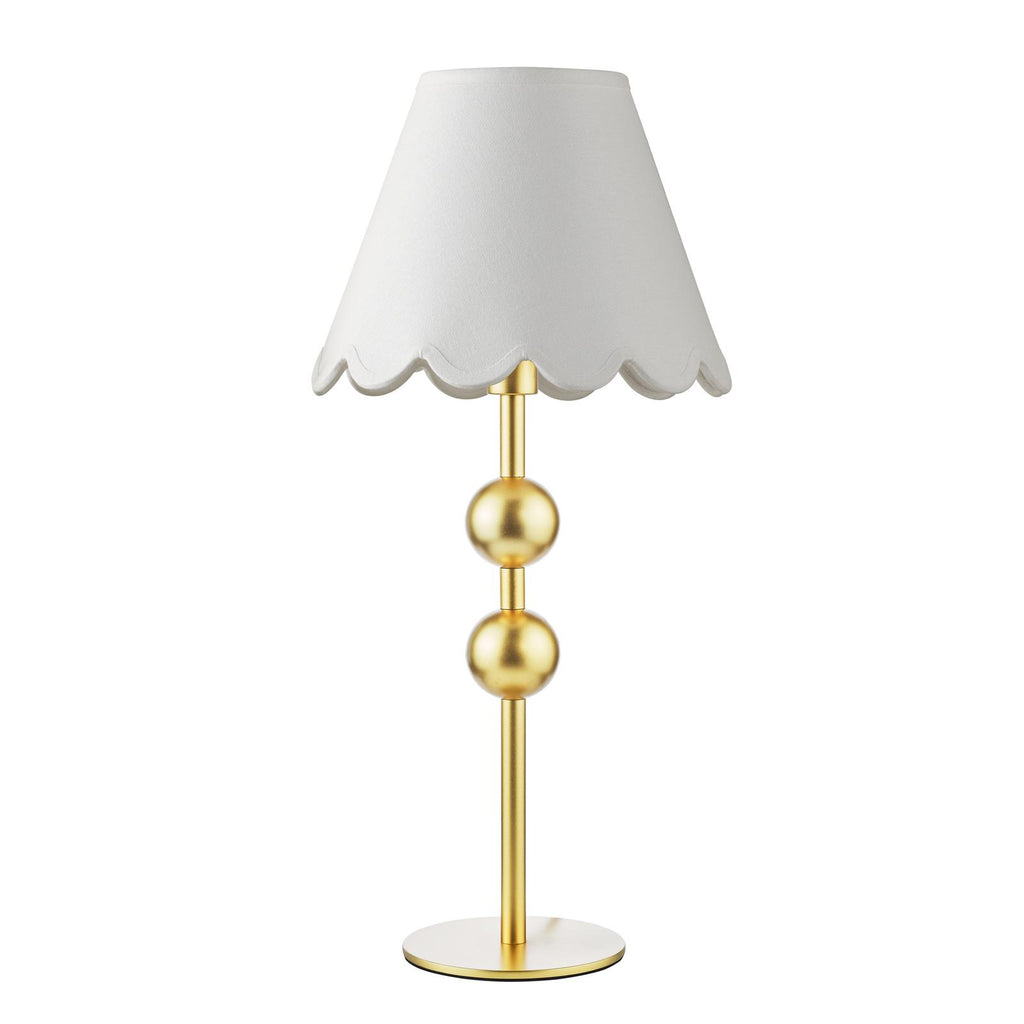 TIL4235-NER102 Tilda Table Lamp Satin Gold With Shade