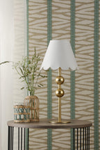 TIL4235-NER102 Tilda Table Lamp Satin Gold With Shade