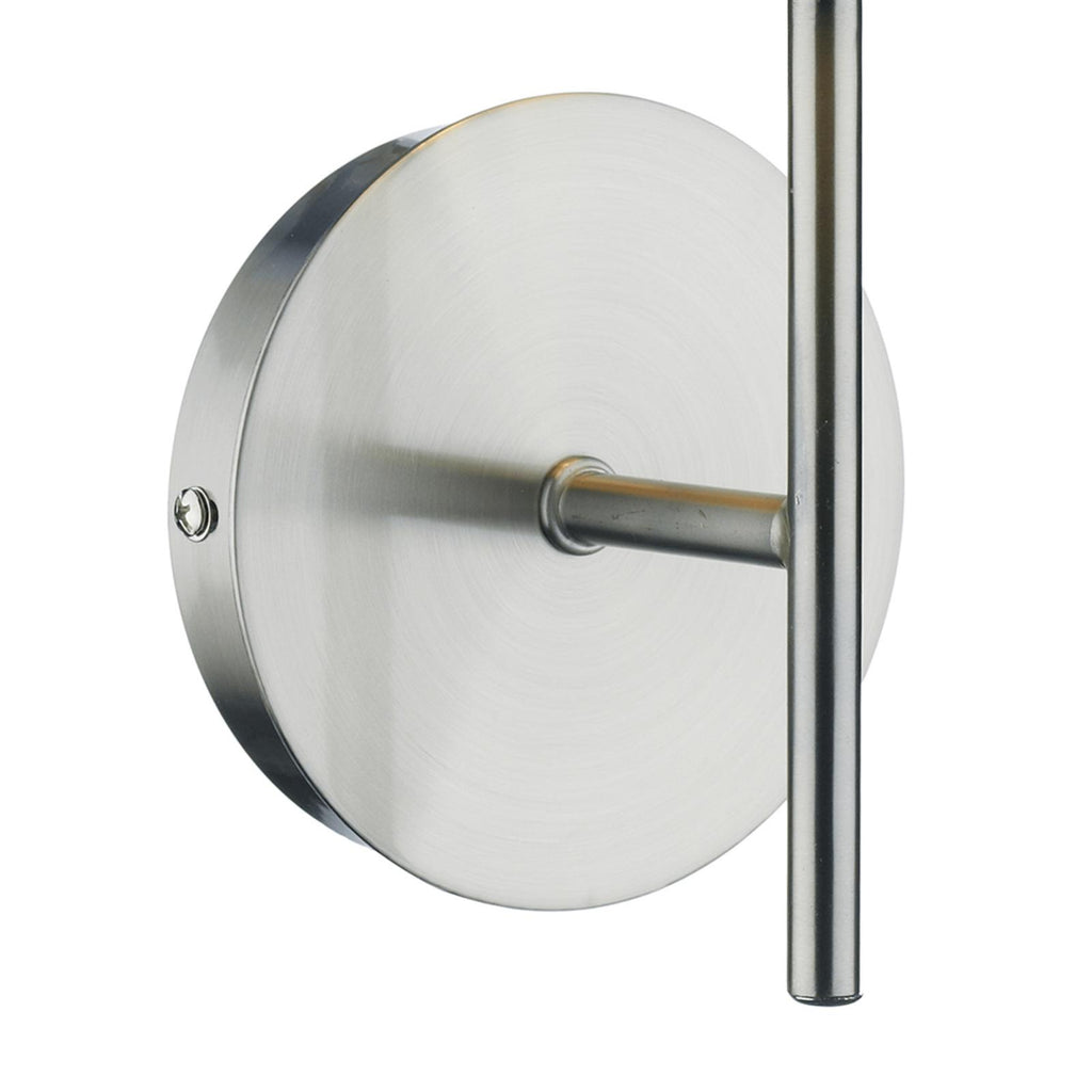 TUS0746-S1061 Tuscan Wall Light Satin Chrome With Shade