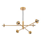 VIG0645-F Vignette 6 Light Pendant Aged Brass Fitting Only (S)