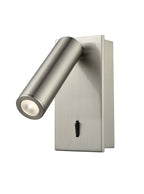 WB071 1 Light Wall Bracket Satin Nickel (S)