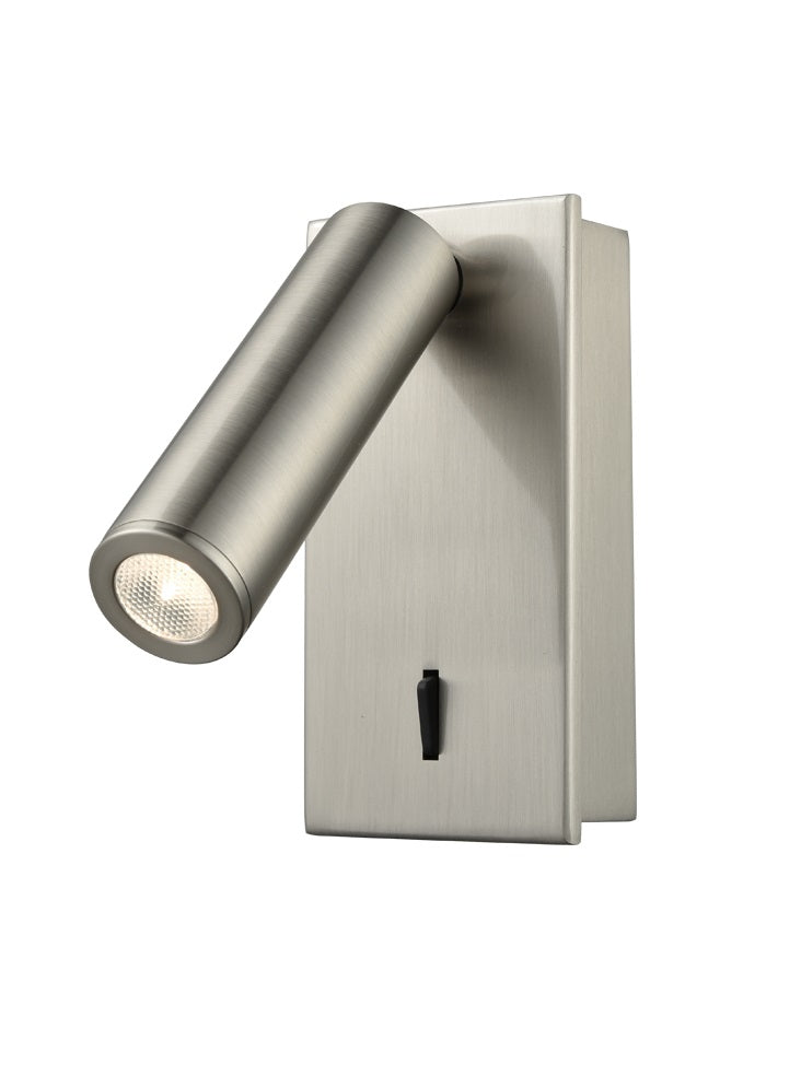 WB071 1 Light Wall Bracket Satin Nickel (S)