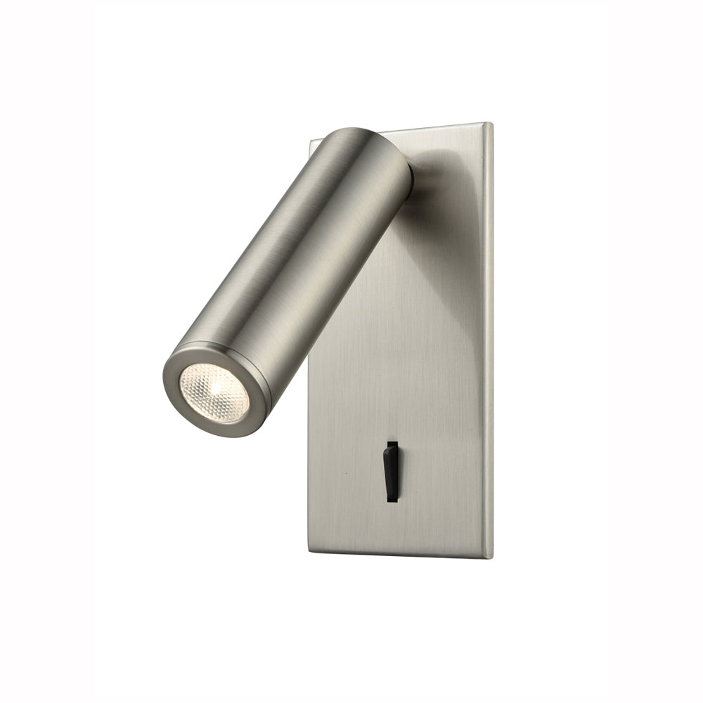 WB071 1 Light Wall Bracket Satin Nickel (S)