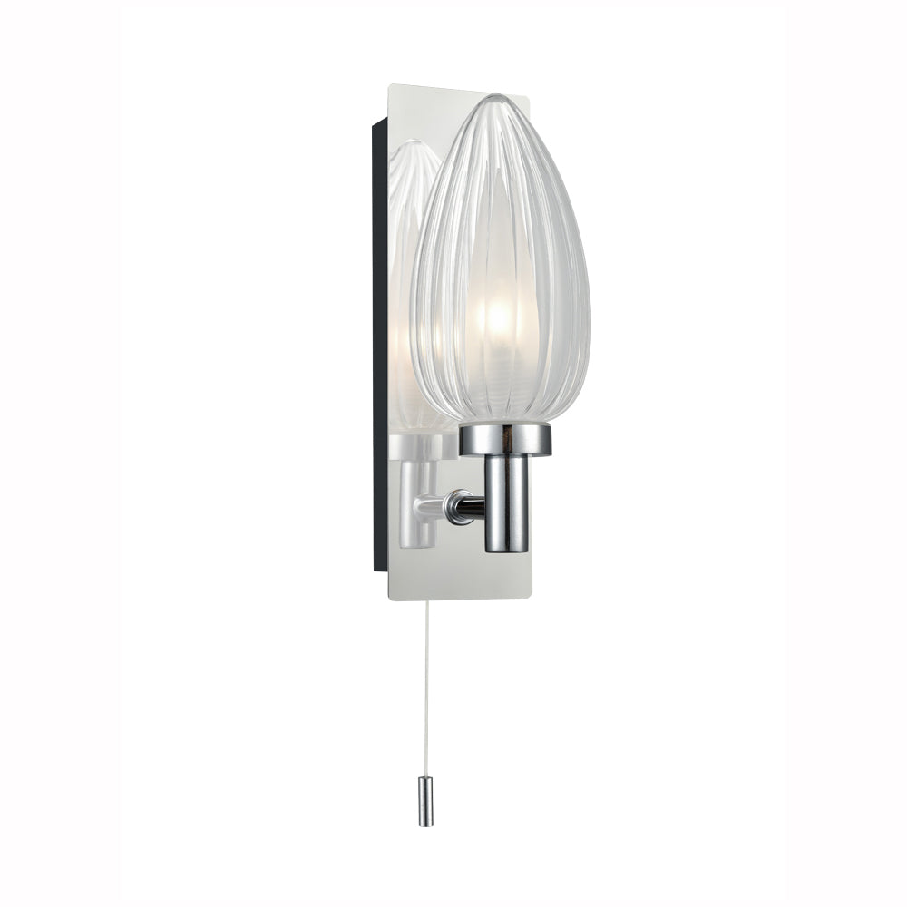 WB100 1 Light Bathroom Wall Light Chrome (S)