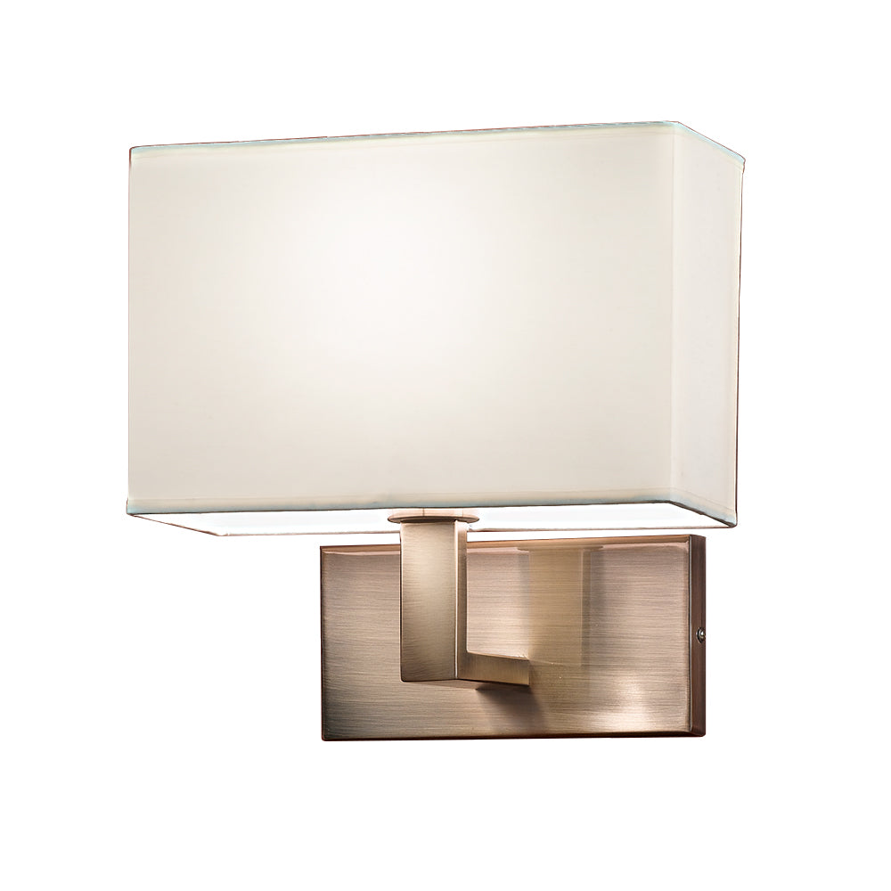 WB979/9892 1 Light Wall Bracket Bronze With Shade (S)