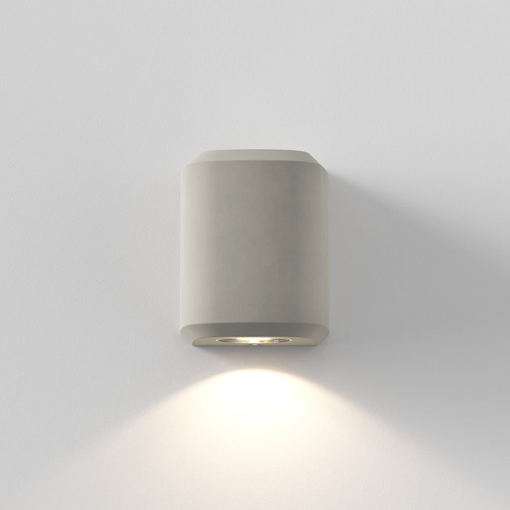 1513002 Brixham Outdoor Single Wall Light Matt Concrete