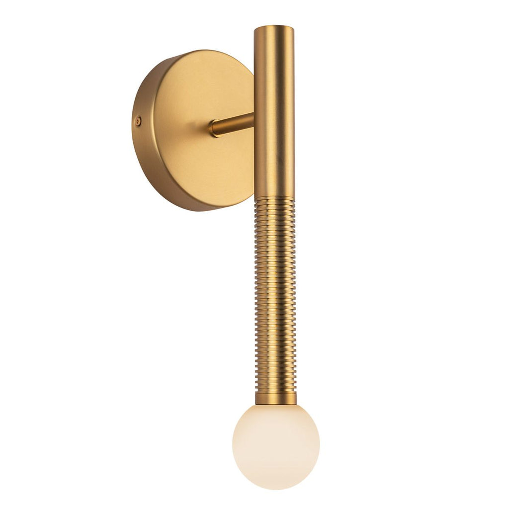 ALM-ARDEN-LED-1WB-BG Arden 1 Light LED Wall Light  Brushed Gold