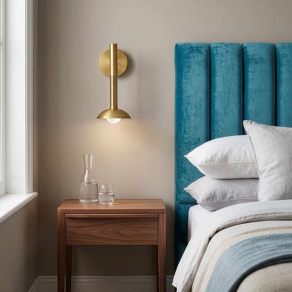 ALM-ARDEN-LED-1WB-BG Arden 1 Light LED Wall Light  Brushed Gold