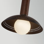 ALM-ARDEN-LED-1WB-MB Arden 1 Light LED Wall Light  Matte Black, Walnut Wood Veneer