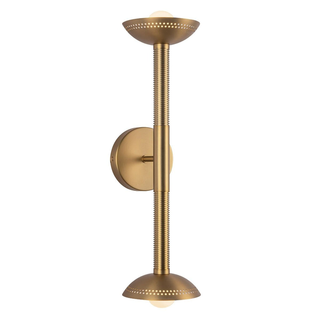 ALM-ARDEN-LED-2WB-BG Arden 2 Light LED Wall Light  Brushed Gold