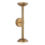 ALM-ARDEN-LED-2WB-BG Arden 2 Light LED Wall Light  Brushed Gold