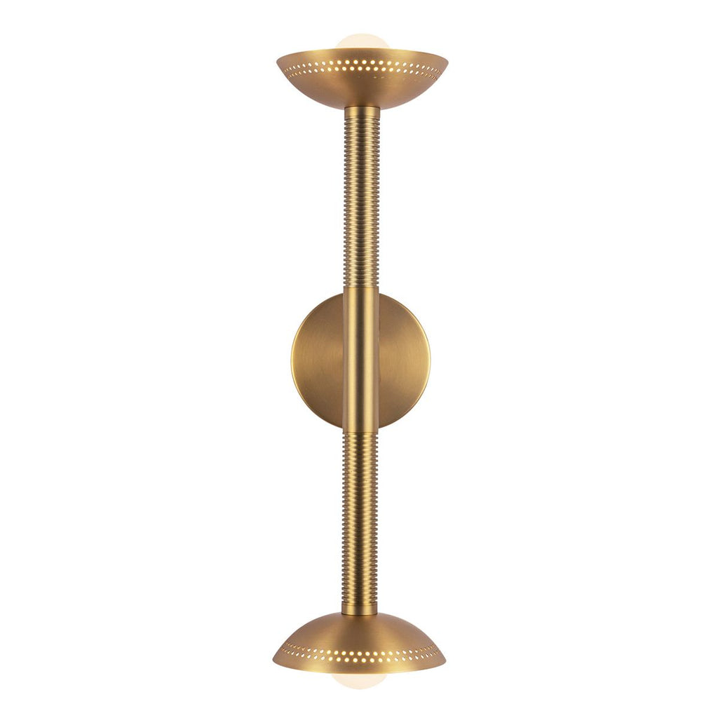 ALM-ARDEN-LED-2WB-BG Arden 2 Light LED Wall Light  Brushed Gold