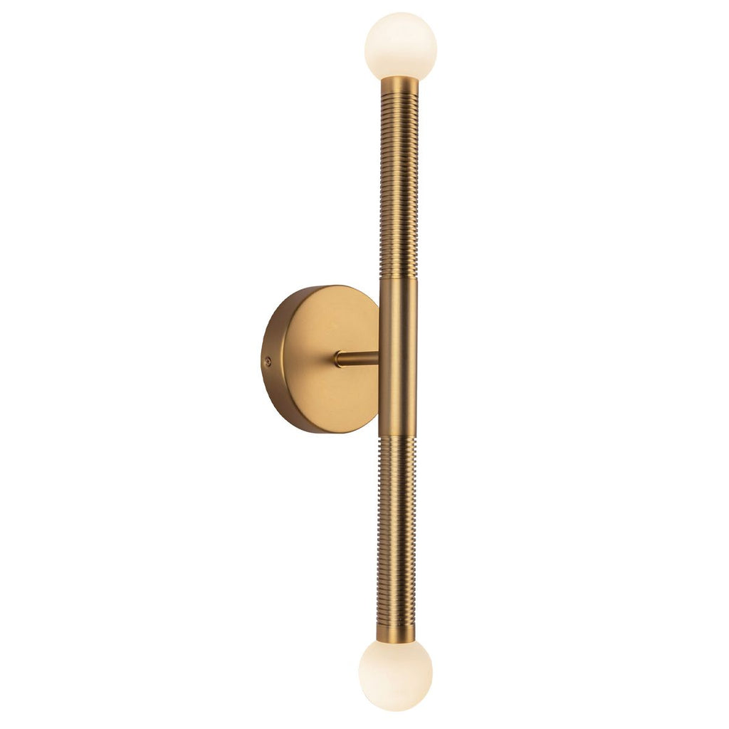 ALM-ARDEN-LED-2WB-BG Arden 2 Light LED Wall Light  Brushed Gold