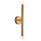 ALM-ARDEN-LED-2WB-BG Arden 2 Light LED Wall Light  Brushed Gold