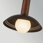 ALM-ARDEN-LED-MP-MB Arden LED Mini Pendant Matte Black, Walnut Wood Veneer