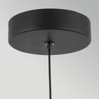 ALM-ARDEN-LED-MP-MB Arden LED Mini Pendant Matte Black, Walnut Wood Veneer