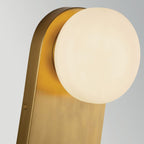 ALM-ARIEL-1WB-BG-OP Ariel 1 Light Wall Light  Brushed Gold